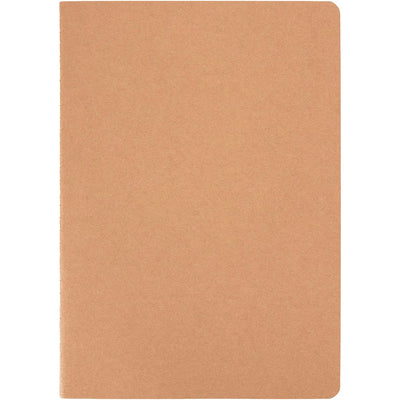 Slyk A5 Cahier Planner - A brown A5 planner with a simple, smooth cover and rounded edges, featuring a logo on the front.