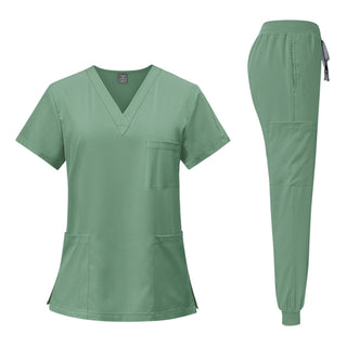 Custom Solid Colour Scrub & Pants Set - Custom Promotional Product