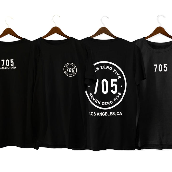 black and white crew neck shirt