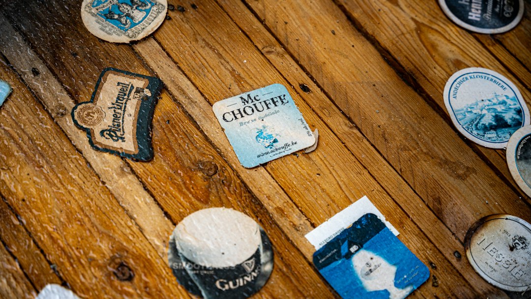 A wooden table topped with lots of different items
