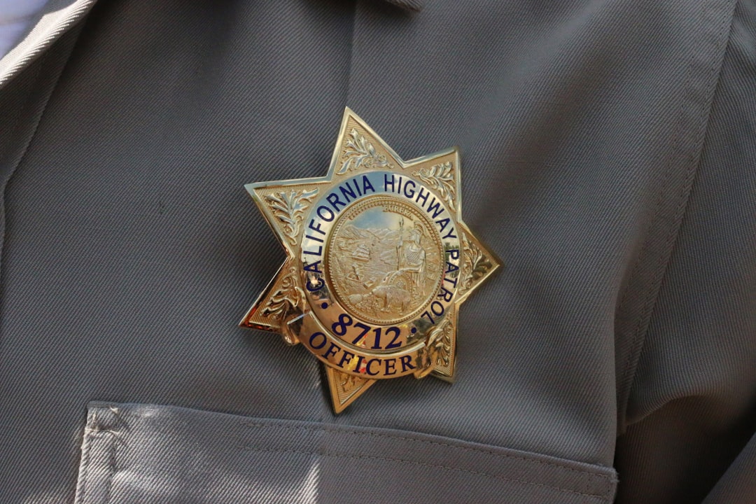 A close up of a police officer's uniform