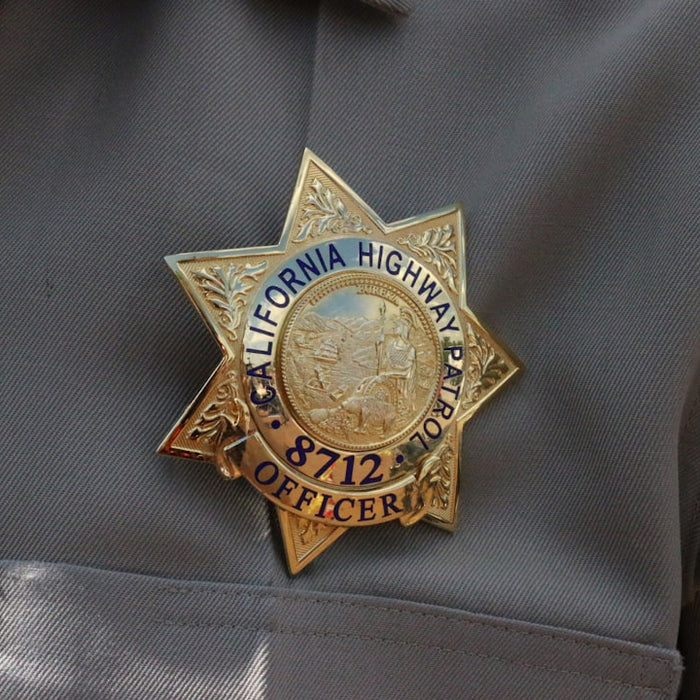 A close up of a police officer's uniform