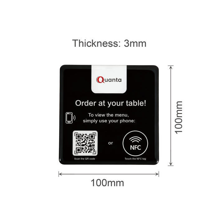 NFC Epoxy Food Ordering Desk Tag - Custom Promotional Product