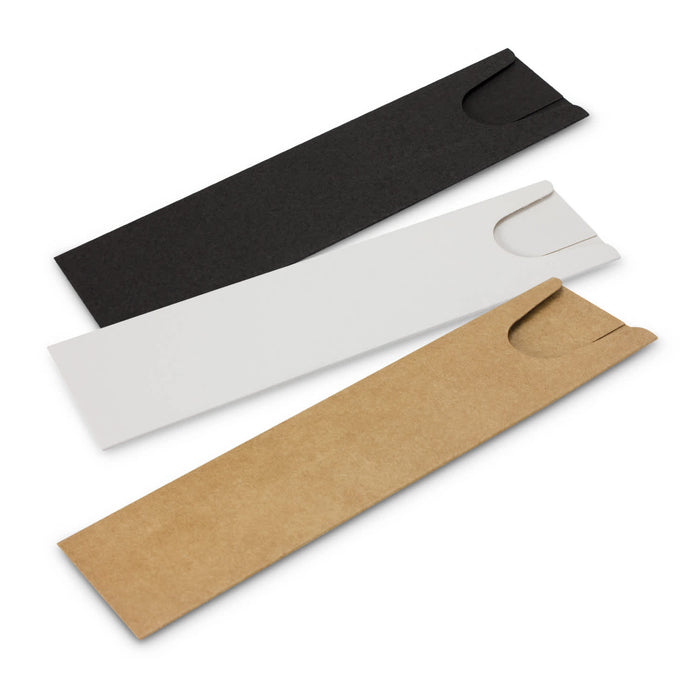 Lancer Fashion Pen - A set of three plastic pens in black, white, and brown packaging, featuring cut-out openings for easy access.