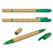 Kraft Pen Highlighter - A set of Kraft Pen Highlighters in green with a cardboard body and caps, featuring a logo on the barrel.