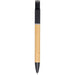 Delfina Phone Holder Pen - A bamboo pen with a black top and tip, featuring a simple design and a logo on the barrel.
