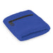 Wrist Sweat Band with Pocket - A blue wrist sweat band with a small zip pocket. The band features a textured fabric and a zipper.