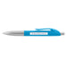 Spin Message Pen - A Spin Message Pen in blue and silver, featuring a message that reads "Call today and help is on the way!"