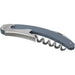 Seasons Nordkapp Waitress Knife - A grey waitress knife with a corkscrew and a stainless steel blade. It features a logo on the handle.