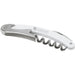Seasons Nordkapp Waitress Knife - A white and silver waitress knife with a corkscrew and a bottle opener. Includes branding.