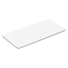 Mantra Yoga Mat - A white yoga mat with a smooth surface, featuring a minimalistic design and a logo.