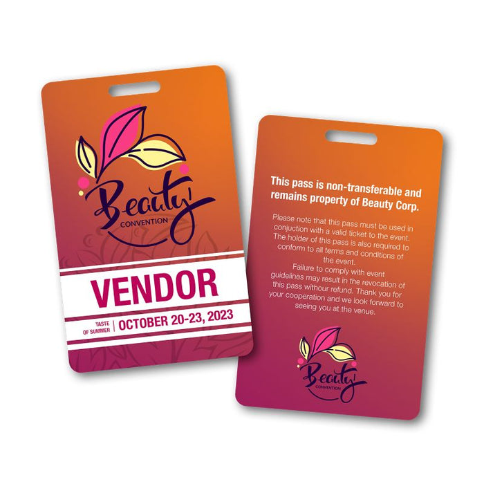 A6 PVC Promo Card