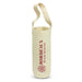 Cotton Wine Tote Bag - A cotton wine tote bag in cream with a single shoulder strap and a logo.