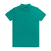 TRENDSWEAR Carter Men's Polo - A teal polo shirt featuring a classic collar and short sleeves, with a logo on the chest.