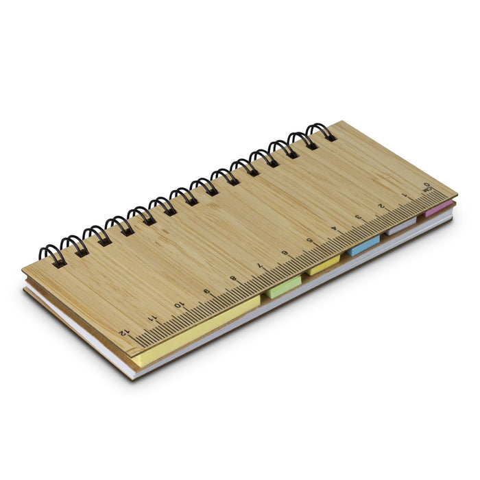Bamboo Sticky Note Wallet - Custom Promotional Product