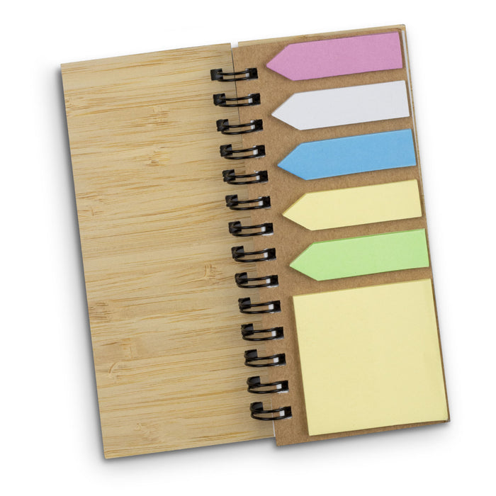 Bamboo Sticky Note Wallet - Custom Promotional Product