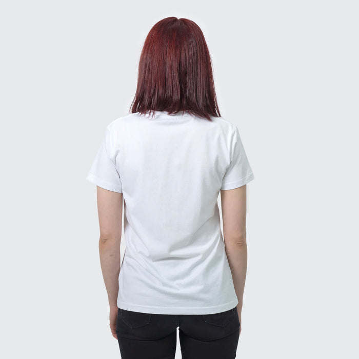 TRENDSWEAR Viva Womens T-Shirt - A white women's t-shirt with a crew neck and short sleeves, featuring a plain back view.