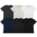 TRENDSWEAR Viva Womens T-Shirt - A collection of six v-neck t-shirts in various colours: black, navy, dark grey, light grey, white, and olive. Each has a logo.