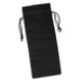 Cotton Wine Drawstring Bag - A black cotton drawstring bag with two ties at the top, featuring a simple design and no visible branding.