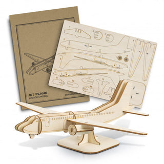 Jet Plane 3D Wooden Model Puzzle - Custom Promotional Product