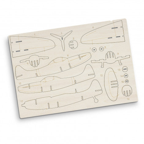 Spitfire 3D Wooden Model Puzzle - Custom Promotional Product