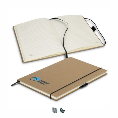 Sugarcane Paper Hard Cover Notebook - Custom Promotional Product