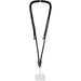 Kubi Phone Lanyard - A black phone lanyard with adjustable straps and a clip for attachment. It features a logo near the clasp.