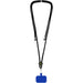 Kubi Phone Lanyard - A black lanyard with a blue attachment for holding devices, featuring a logo near the connector.