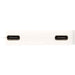 Gaia 4-Port USB Hub w/  USB-A & Type-C Output & Dual Input - A white 4-port USB hub with USB-A and Type-C outputs, featuring multiple connection ports.