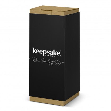 Keepsake Wine Box Gift Set - Custom Promotional Product