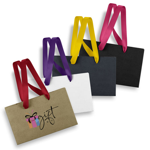 Small Ribbon Handle Paper Bag - Custom Promotional Product