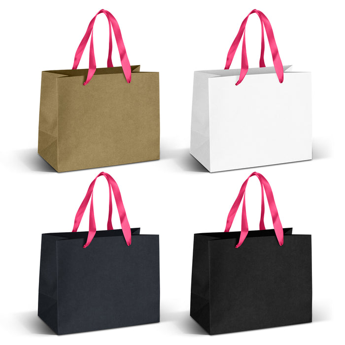 Medium Ribbon Handle Paper Bag - Custom Promotional Product