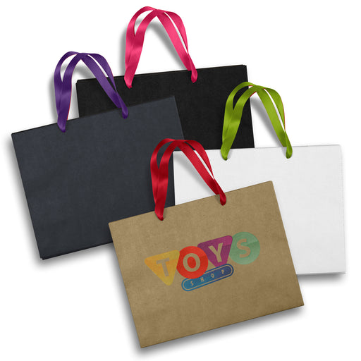 Large Ribbon Handle Paper Bag - Custom Promotional Product
