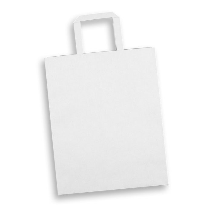 Large Flat Handle Paper Bag Portrait - Custom Promotional Product
