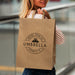Extra Large Flat Handle Paper Bag Portrait - Custom Promotional Product