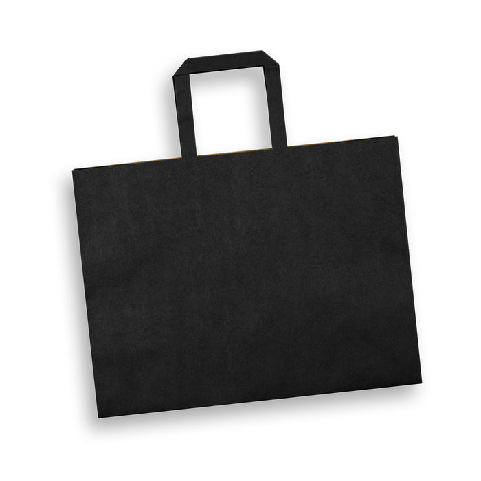 Large Flat Handle Paper Bag Landscape - Custom Promotional Product