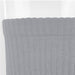 June Crew Socks - A pair of grey crew socks with a textured ribbed design, featuring a branding logo on the cuff.