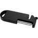 Kipper Multi-purpose Kitchen Tool - A multi-purpose kitchen tool in black, featuring a peeler and a handle for easy grip. It includes a logo.