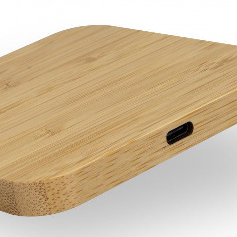 Bamboo Wireless Fast Charging Hub - Custom Promotional Product