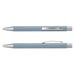 Lancer Fashion Pen - A metal pen in a soft blue colour with silver accents and a clip. The design is sleek and modern.