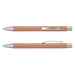 Lancer Fashion Pen - A metal pen in a soft orange colour with silver accents and a clip, featuring a sleek design.