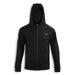 Swiss Peak Urban Hoodie - A black zip-up hoodie featuring a hood and a small logo on the front.