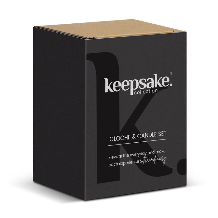 Keepsake Cloche And Candle Set - Custom Promotional Product