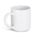 Arista Stackable Coffee Mug - A white stackable coffee mug with a rounded design and a handle, featuring a smooth finish.