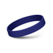 Kids Silicone Wrist Band - Embossed - A purple silicone wristband with a smooth, debossed design and a logo.