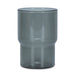 Keepsake Arlo Tumblers - Set of 4 - A drink tumbler in a transparent smokey grey colour with a distinctive curved design. Includes a logo.