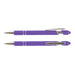 Prime Stylus Pen - A purple stylus pen with a silver clip and accents, featuring a shiny finish and a stylus tip.