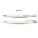 Panama Palette Pen - A rubberised pen in cream colour with silver accents, featuring a sleek design and clip.