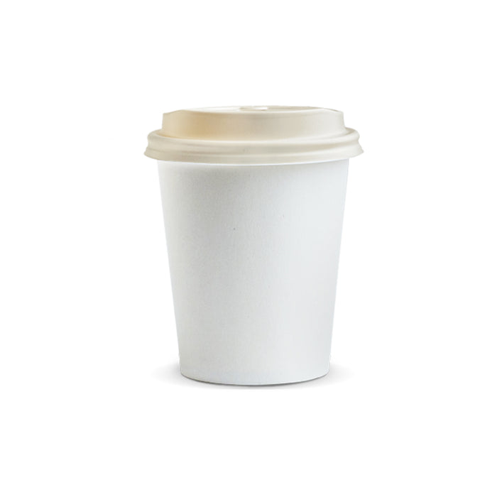 Compostable Paper Coffee Cup with Lid - 230ml - Custom Promotional Product