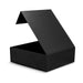 Magnetic Lid Gift Box - Large - A large black gift box with a magnetic lid, opened and displaying an empty interior.